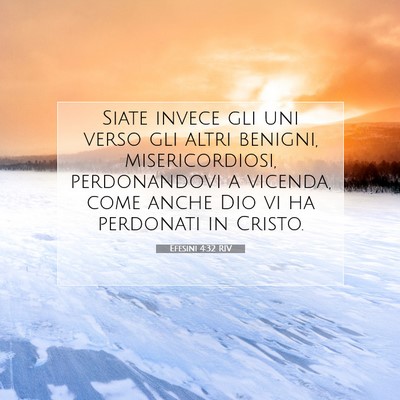 Efesini 4:32 RIV Immagine del Versetto della Bibbia