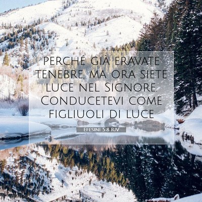 Efesini 5:8 RIV Immagine del Versetto della Bibbia