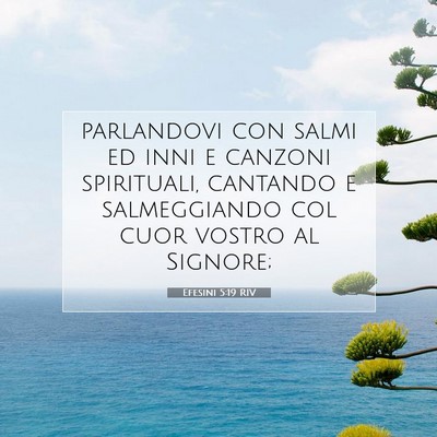 Efesini 5:19 RIV Immagine del Versetto della Bibbia