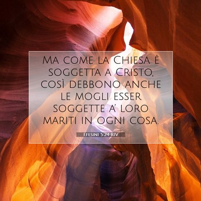 Efesini 5:24 RIV Immagine del Versetto della Bibbia