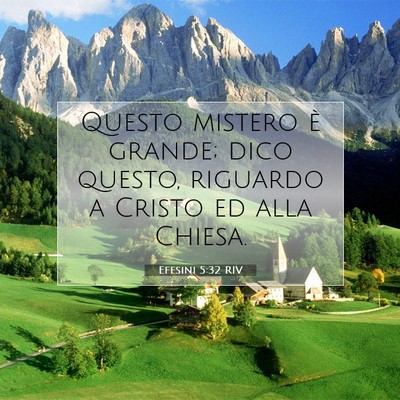 Efesini 5:32 RIV Immagine del Versetto della Bibbia