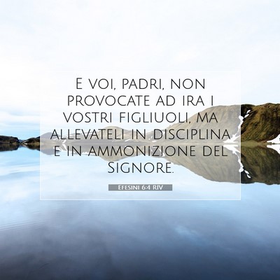 Efesini 6:4 RIV Immagine del Versetto della Bibbia
