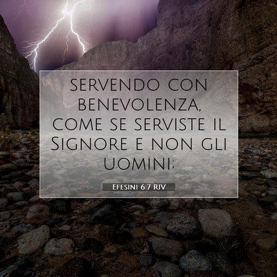 Efesini 6:7 Versetto della Bibbia Spiegato