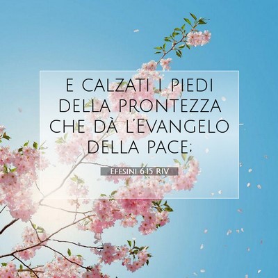Efesini 6:15 Versetto della Bibbia Spiegato