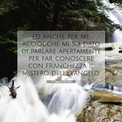 Efesini 6:19 RIV Immagine del Versetto della Bibbia