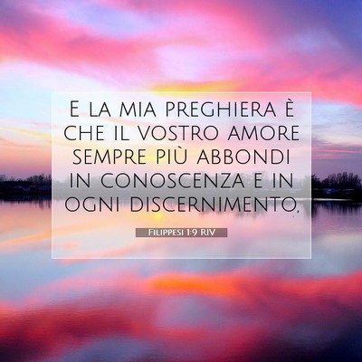 Filippesi 1:9 Versetto della Bibbia Spiegato