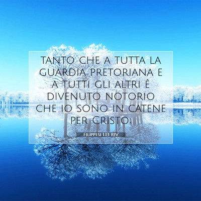 Filippesi 1:13 Versetto della Bibbia Spiegato