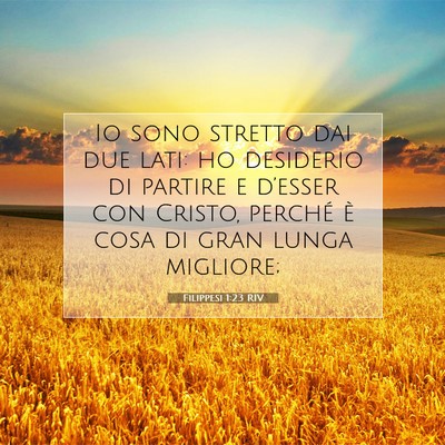 Filippesi 1:23 Versetto della Bibbia Spiegato