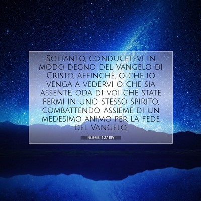 Filippesi 1:27 Versetto della Bibbia Spiegato