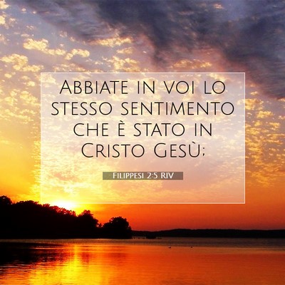 Filippesi 2:5 RIV Immagine del Versetto della Bibbia