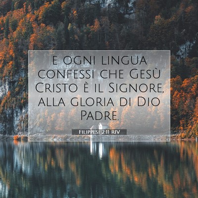 Filippesi 2:11 RIV Immagine del Versetto della Bibbia