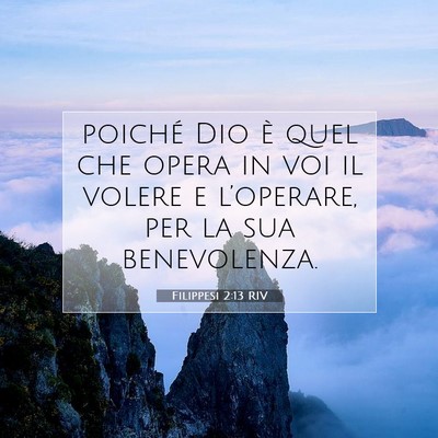 Filippesi 2:13 RIV Immagine del Versetto della Bibbia