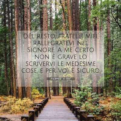 Filippesi 3:1 RIV Immagine del Versetto della Bibbia