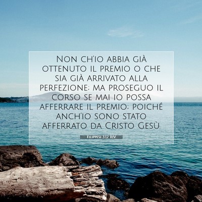 Filippesi 3:12 RIV Immagine del Versetto della Bibbia
