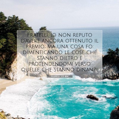 Filippesi 3:13 Versetto della Bibbia Spiegato