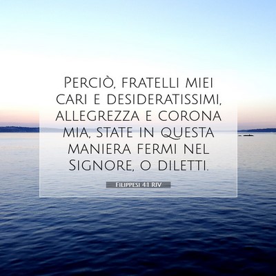 Filippesi 4:1 RIV Immagine del Versetto della Bibbia