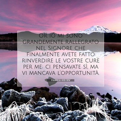 Filippesi 4:10 RIV Immagine del Versetto della Bibbia