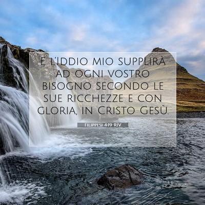 Filippesi 4:19 RIV Immagine del Versetto della Bibbia