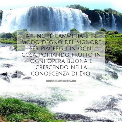 Colossesi 1:10 Versetto della Bibbia Spiegato