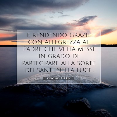 Colossesi 1:12 Versetto della Bibbia Spiegato