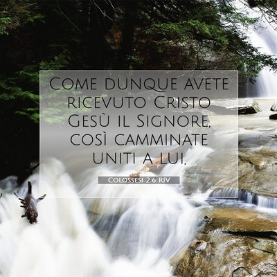 Colossesi 2:6 RIV Immagine del Versetto della Bibbia