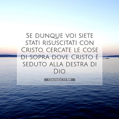 Colossesi 3:1 RIV Immagine del Versetto della Bibbia