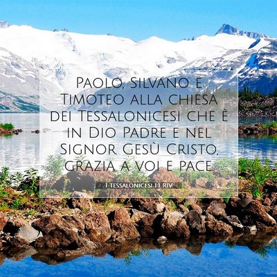 1 Tessalonicesi 1:1 Versetto della Bibbia Spiegato