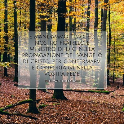 1 Tessalonicesi 3:2 RIV Immagine del Versetto della Bibbia