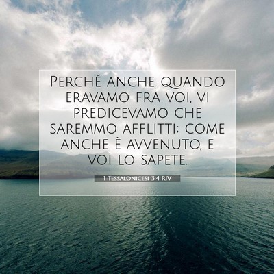 1 Tessalonicesi 3:4 RIV Immagine del Versetto della Bibbia