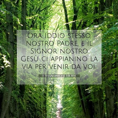 1 Tessalonicesi 3:11 RIV Immagine del Versetto della Bibbia