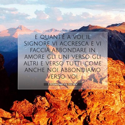 1 Tessalonicesi 3:12 RIV Immagine del Versetto della Bibbia