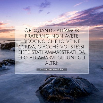 1 Tessalonicesi 4:9 RIV Immagine del Versetto della Bibbia