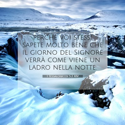 1 Tessalonicesi 5:2 RIV Immagine del Versetto della Bibbia