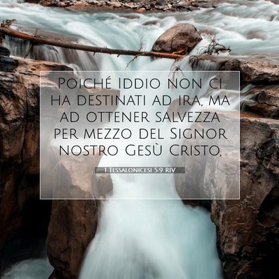 1 Tessalonicesi 5:9 RIV Immagine del Versetto della Bibbia
