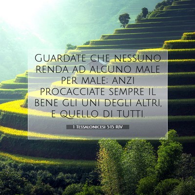 1 Tessalonicesi 5:15 RIV Immagine del Versetto della Bibbia
