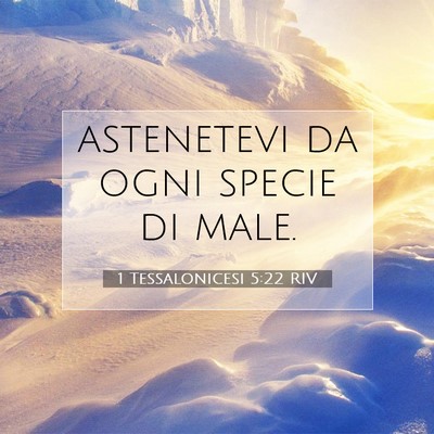 1 Tessalonicesi 5:22 Versetto della Bibbia Spiegato