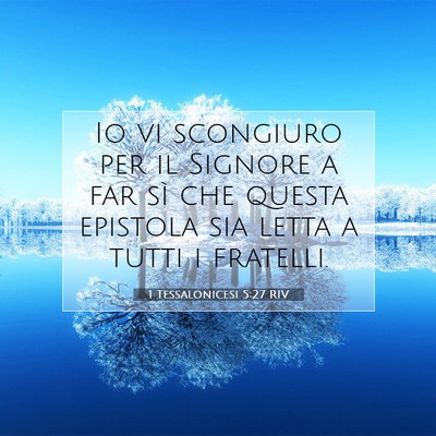 1 Tessalonicesi 5:27 Versetto della Bibbia Spiegato