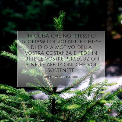 2 Tessalonicesi 1:4 Versetto della Bibbia Spiegato