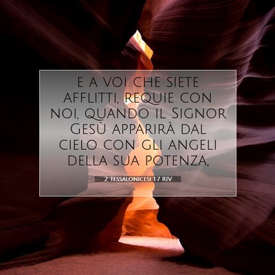 2 Tessalonicesi 1:7 RIV Immagine del Versetto della Bibbia