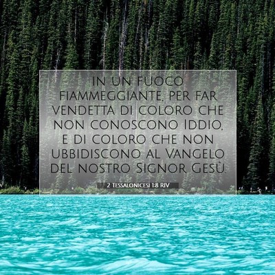2 Tessalonicesi 1:8 Versetto della Bibbia Spiegato