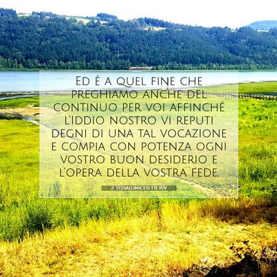 2 Tessalonicesi 1:11 Versetto della Bibbia Spiegato