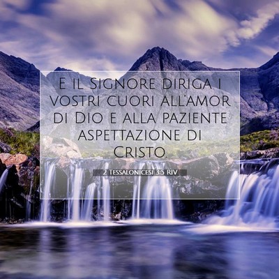 2 Tessalonicesi 3:5 RIV Immagine del Versetto della Bibbia