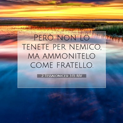 2 Tessalonicesi 3:15 RIV Immagine del Versetto della Bibbia