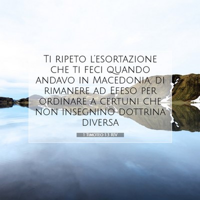 1 Timoteo 1:3 Versetto della Bibbia Spiegato