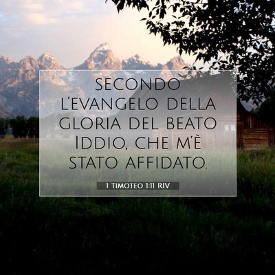 1 Timoteo 1:11 Versetto della Bibbia Spiegato