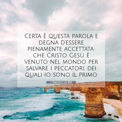 1 Timoteo 1:15 Versetto della Bibbia Spiegato