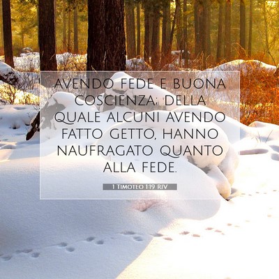 1 Timoteo 1:19 Versetto della Bibbia Spiegato