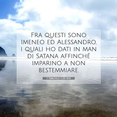 1 Timoteo 1:20 Versetto della Bibbia Spiegato