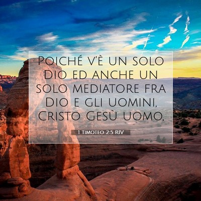 1 Timoteo 2:5 RIV Immagine del Versetto della Bibbia