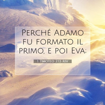 1 Timoteo 2:13 Versetto della Bibbia Spiegato